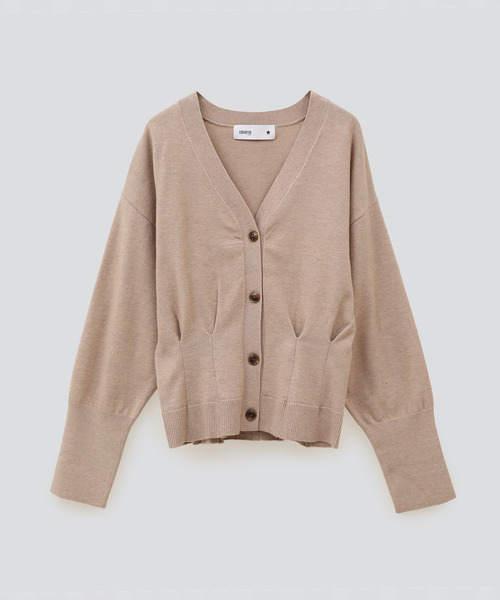 CONVERSE TOKYO（コンバーストウキョウ）の「WAIST TACK SHORT KNIT CARDIGAN（カーディガン/ボレロ・レディース・ベージュ/レッド/グリーン・FREE）」の15枚目の写真