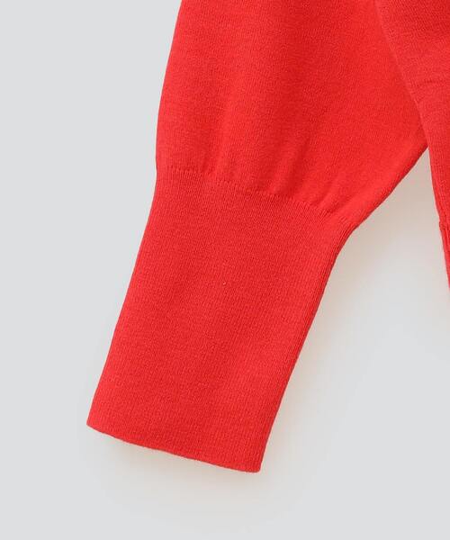 CONVERSE TOKYO（コンバーストウキョウ）の「WAIST TACK SHORT KNIT CARDIGAN（カーディガン/ボレロ・レディース・ベージュ/レッド/グリーン・FREE）」の5枚目の写真