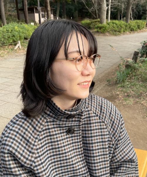 Zoff（ゾフ）の「ボストン型 メガネ｜クリアフレーム｜Zoff｜CLASSIC（メガネ・レディース・ライトブラウン/ブラウン系その他/ブラウン/クリア・FREE）」の10枚目の写真