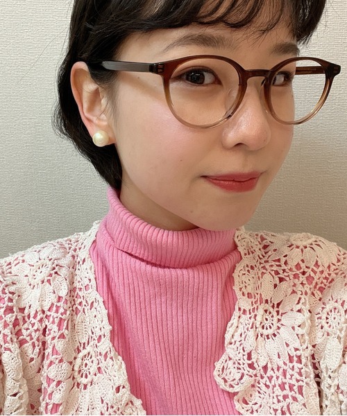 Zoff（ゾフ）の「ボストン型 メガネ｜クリアフレーム｜Zoff｜CLASSIC（メガネ・レディース・ライトブラウン/ブラウン系その他/ブラウン/クリア・FREE）」の13枚目の写真