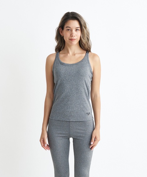 ROXY（ロキシー）の「MY 1ST ROXY TANK/ロキシー速乾UVカット付きフィットネスデザインキャミソール（タンクトップ・レディース・ブラック/ホワイト/グレー/レッド・LARGE/MEDIUM/SMALL）」の3枚目の写真