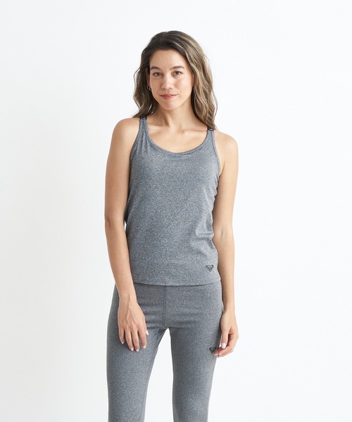 ROXY（ロキシー）の「MY 1ST ROXY TANK/ロキシー速乾UVカット付きフィットネスデザインキャミソール（タンクトップ・レディース・ブラック/ホワイト/グレー/レッド・LARGE/MEDIUM/SMALL）」の8枚目の写真