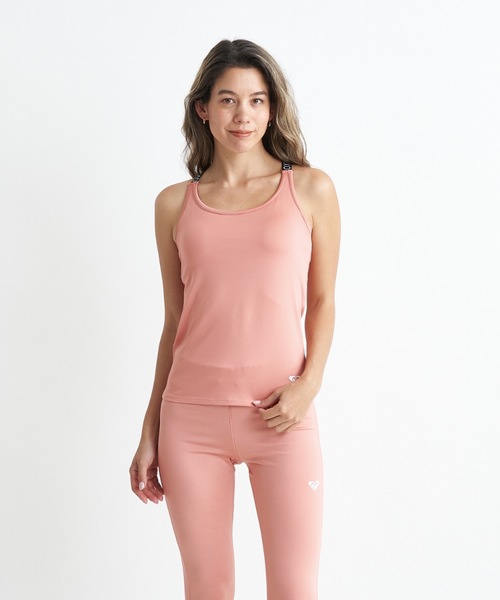 美品！ROXY ピンク タンクトップ レギンス セット ROXY（ロキシー）の「MY 1ST ROXY TANK/ロキシー速乾UVカット