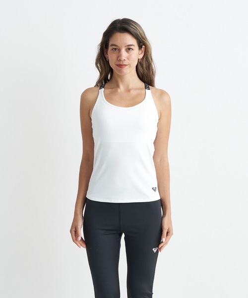 ROXY（ロキシー）の「MY 1ST ROXY TANK/ロキシー速乾UVカット付きフィットネスデザインキャミソール（タンクトップ・レディース・ブラック/ホワイト/グレー/レッド・LARGE/MEDIUM/SMALL）」の12枚目の写真