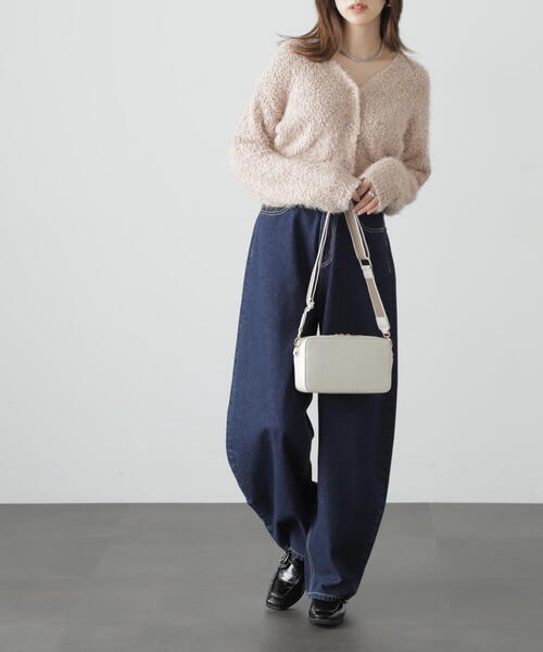 FREE'S MART（フリーズマート）の「◇Wジップバッグ（ボディバッグ/ウエストポーチ・レディース・ベージュ/ホワイト/ブラック・ﾌﾘ-）」の11枚目の写真