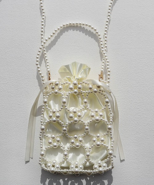 Dorry Doll（ドリードール）の「パールバッグ（ショルダーバッグ・レディース・ブラック/オフホワイト/シルバー・FREE）」の11枚目の写真