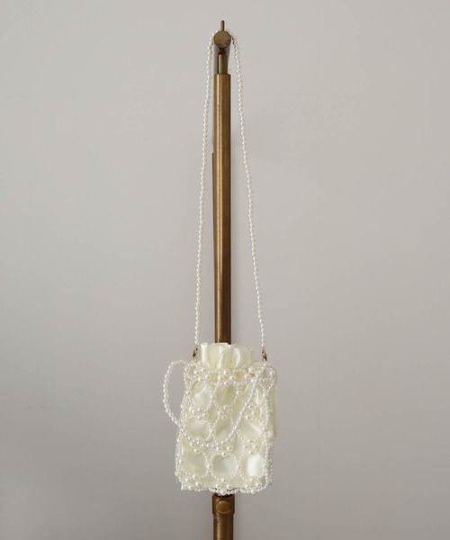 Dorry Doll（ドリードール）の「パールバッグ（ショルダーバッグ・レディース・ブラック/オフホワイト/シルバー・FREE）」の5枚目の写真