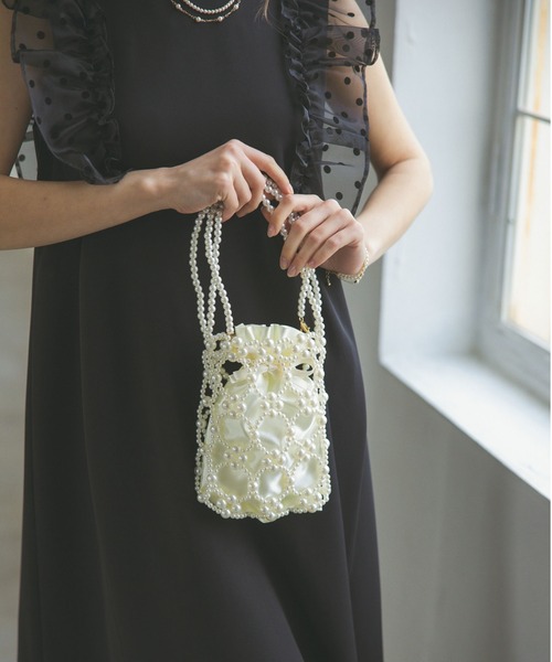 Dorry Doll（ドリードール）の「パールバッグ（ショルダーバッグ・レディース・ブラック/オフホワイト/シルバー・FREE）」の17枚目の写真