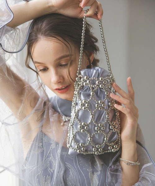 Dorry Doll（ドリードール）の「パールバッグ（ショルダーバッグ・レディース・ブラック/オフホワイト/シルバー・FREE）」の19枚目の写真