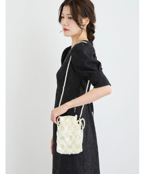 Dorry Doll（ドリードール）の「パールバッグ（ショルダーバッグ・レディース・ブラック/オフホワイト/シルバー・FREE）」の9枚目の写真