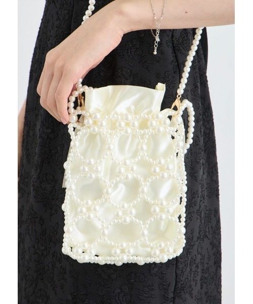 Dorry Doll（ドリードール）の「パールバッグ（ショルダーバッグ・レディース・ブラック/オフホワイト/シルバー・FREE）」の15枚目の写真