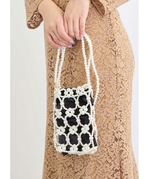 Dorry Doll（ドリードール）の「パールバッグ（ショルダーバッグ・レディース・ブラック/オフホワイト/シルバー・FREE）」の18枚目の写真