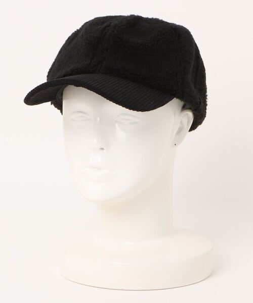 セール】ボアキャップ コーデユロイ＆もこもこ素材（キャップ