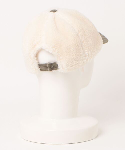 セール】ボアキャップ コーデユロイ＆もこもこ素材（キャップ