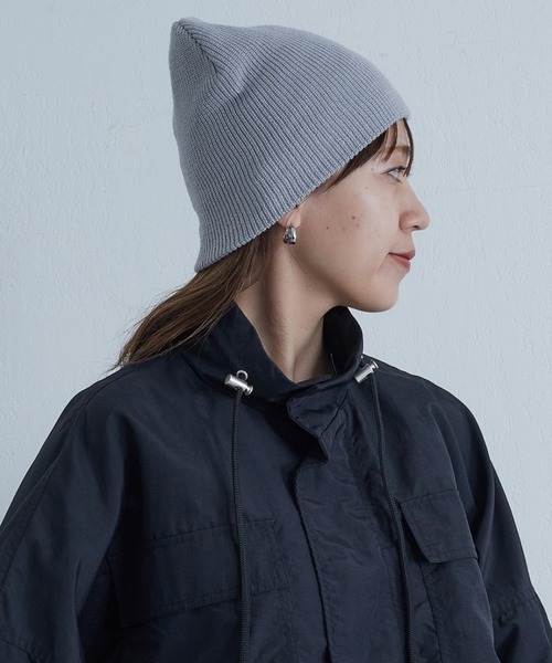 COLONY 2139(コロニートゥーワンスリーナイン)の「アクリルニット帽(ニットキャップ/ビーニー・レディース・ホワイト/ブラック/ネイビー/グレー・FREE)」の4枚目の写真