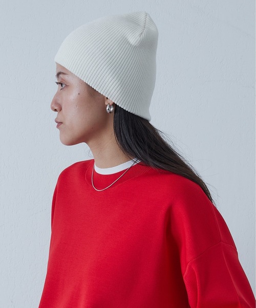 COLONY 2139(コロニートゥーワンスリーナイン)の「アクリルニット帽(ニットキャップ/ビーニー・レディース・ホワイト/ブラック/ネイビー/グレー・FREE)」の2枚目の写真