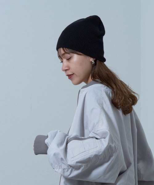 COLONY 2139(コロニートゥーワンスリーナイン)の「アクリルニット帽(ニットキャップ/ビーニー・レディース・ホワイト/ブラック/ネイビー/グレー・FREE)」の20枚目の写真