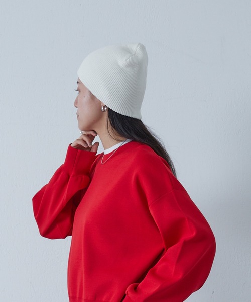 COLONY 2139(コロニートゥーワンスリーナイン)の「アクリルニット帽(ニットキャップ/ビーニー・レディース・ホワイト/ブラック/ネイビー/グレー・FREE)」の19枚目の写真