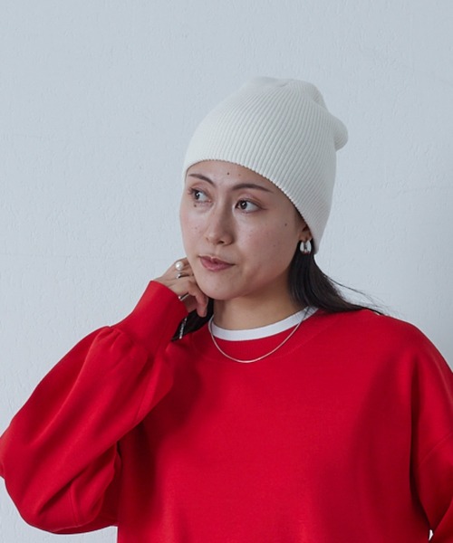 COLONY 2139(コロニートゥーワンスリーナイン)の「アクリルニット帽(ニットキャップ/ビーニー・レディース・ホワイト/ブラック/ネイビー/グレー・FREE)」の16枚目の写真