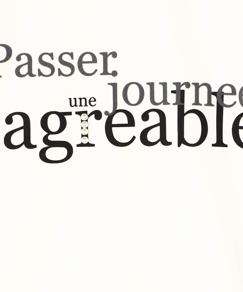 NICOLE white（ニコルホワイト）の「ロゴ入りロングスリーブTEE（金刺繍／パール）の2タイプ（Tシャツ/カットソー・レディース・その他1/その他2/その他3/その他4・FREE）」の17枚目の写真