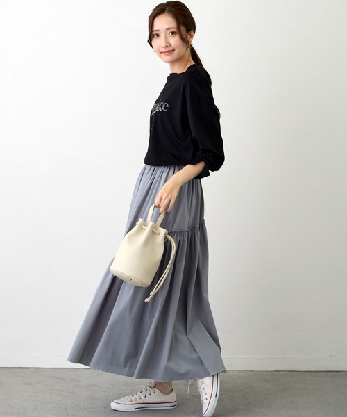 NICOLE white（ニコルホワイト）の「ロゴ入りロングスリーブTEE（金刺繍／パール）の2タイプ（Tシャツ/カットソー・レディース・その他1/その他2/その他3/その他4・FREE）」の22枚目の写真