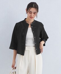 green label relaxing | カットワーク レース ブラウス(シャツ/ブラウス)