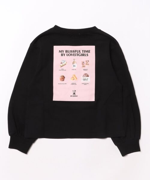 by LOVEiT（バイラビット）の「【WEB限定】バックプリント長袖Tシャツ（Tシャツ/カットソー・キッズ・ブラック/オフホワイト/ピンク・130cm/140cm/150cm/160cm/120cm）」の11枚目の写真