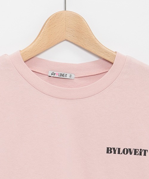 by LOVEiT（バイラビット）の「【WEB限定】バックプリント長袖Tシャツ（Tシャツ/カットソー・キッズ・ブラック/オフホワイト/ピンク・130cm/140cm/150cm/160cm/120cm）」の6枚目の写真