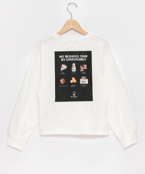 by LOVEiT（バイラビット）の「【WEB限定】バックプリント長袖Tシャツ（Tシャツ/カットソー・キッズ・ブラック/オフホワイト/ピンク・130cm/140cm/150cm/160cm/120cm）」の13枚目の写真