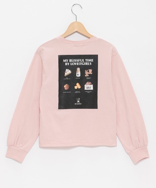by LOVEiT（バイラビット）の「【WEB限定】バックプリント長袖Tシャツ（Tシャツ/カットソー・キッズ・ブラック/オフホワイト/ピンク・130cm/140cm/150cm/160cm/120cm）」の14枚目の写真