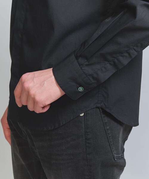 BEAUTY&YOUTH UNITED ARROWS（ビューティーアンドユースユナイテッドアローズ）の「【WEB限定 WARDROBE SMART】コットン ポプリン  ハーフプラケット ワイドカラーシャツ（シャツ/ブラウス・メンズ・コバルトブルー/ホワイト/ネイビー/ブラック・XL/L/M/S）」の18枚目の写真