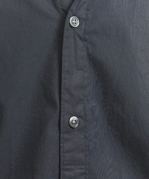 BEAUTY&YOUTH UNITED ARROWS（ビューティーアンドユースユナイテッドアローズ）の「【WEB限定 WARDROBE SMART】コットン ポプリン  ハーフプラケット ワイドカラーシャツ（シャツ/ブラウス・メンズ・コバルトブルー/ホワイト/ネイビー/ブラック・XL/L/M/S）」の19枚目の写真
