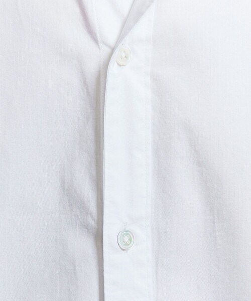 BEAUTY&YOUTH UNITED ARROWS（ビューティーアンドユースユナイテッドアローズ）の「【WEB限定 WARDROBE SMART】コットン ポプリン  ハーフプラケット ワイドカラーシャツ（シャツ/ブラウス・メンズ・コバルトブルー/ホワイト/ネイビー/ブラック・XL/L/M/S）」の20枚目の写真