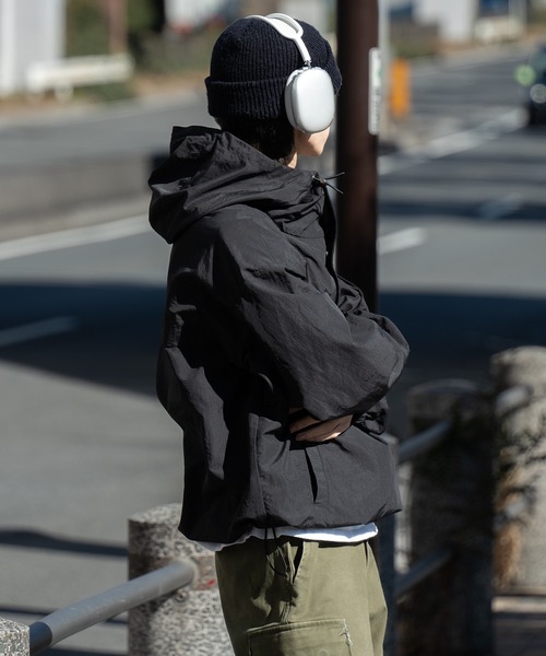 ナイロンアノラックパーカー（ブルゾン）｜Adoon plain（アドーン