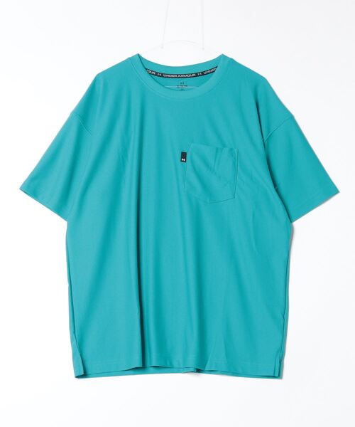 UNDER ARMOUR（アンダーアーマー）の「【別注】アンダーアーマー  UAオーバーサイズ ポケットTシャツ 限定コラボ（Tシャツ/カットソー・メンズ・カーキ/ブラック/ターコイズブルー・S/M/L/LL/3L）」の3枚目の写真