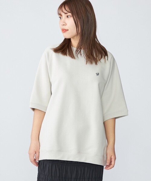 SHIPS(シップス)の「【WEB限定】SHIPS: ワンポイント ロゴ スーピマコットン ラグラン スウェット Tシャツ(Tシャツ/カットソー・メンズ・ネイビー/グレー/ナチュラル・SMALL/MEDIUM/LARGE/X-LARGE)」の1枚目の写真