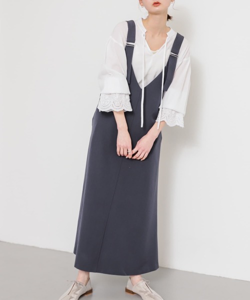 SENSE OF PLACE by URBAN RESEARCH（センスオブプレイスバイアーバンリサーチ）の「スカラップレースヨウリュウブラウス（シャツ/ブラウス・レディース・レッド/オフホワイト/ブラック・ONE）」の5枚目の写真