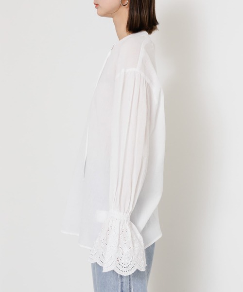 SENSE OF PLACE by URBAN RESEARCH（センスオブプレイスバイアーバンリサーチ）の「スカラップレースヨウリュウブラウス（シャツ/ブラウス・レディース・レッド/オフホワイト/ブラック・ONE）」の17枚目の写真