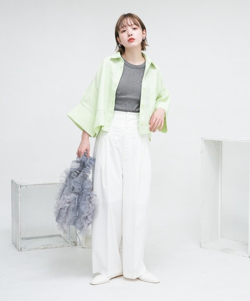 KBF（ケイビーエフ）の「フリルチュールBAG（ショルダーバッグ・レディース・ブラック/アイボリー/グレー・ONE）」の22枚目の写真