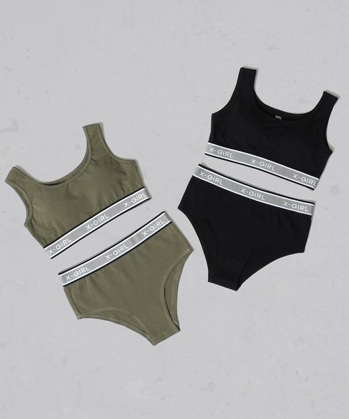 LOGO UNDERWEAR SET（ブラ&ショーツ）｜X-girl（エックスガール