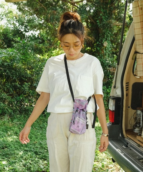 PENDLETON(ペンドルトン)の「【 PENDLETON × YURIE / ペンドルトン × ユリエ 】 メッシュ ネックポーチ(ショルダーバッグ・レディース・カーキ/ラベンダー/ブラウン・FREE)」の3枚目の写真