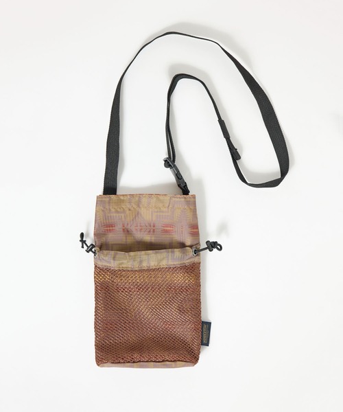 PENDLETON(ペンドルトン)の「【 PENDLETON × YURIE / ペンドルトン × ユリエ 】 メッシュ ネックポーチ(ショルダーバッグ・レディース・カーキ/ラベンダー/ブラウン・FREE)」の6枚目の写真