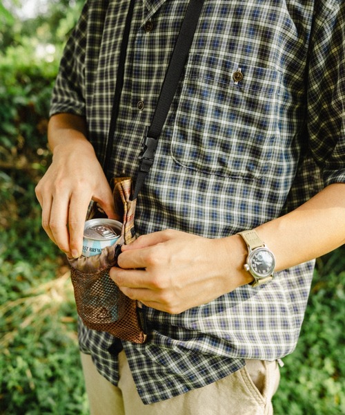 PENDLETON(ペンドルトン)の「【 PENDLETON × YURIE / ペンドルトン × ユリエ 】 メッシュ ネックポーチ(ショルダーバッグ・レディース・カーキ/ラベンダー/ブラウン・FREE)」の4枚目の写真