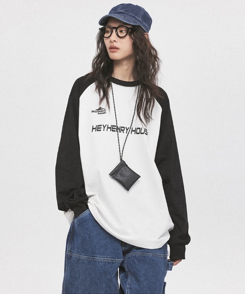Ressaca(レサーカ)の「オーバーサイズ カラーブロック ラグランスリーブBIGロンT(Tシャツ/カットソー・メンズ・パープル/グリーン/ホワイト・XL/L/M)」の10枚目の写真
