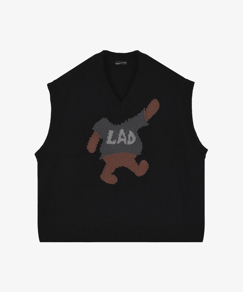 LAD MUSICIAN（ラッドミュージシャン）の「VEST（ベスト・メンズ・ブラック×ブルー/ネイビー/ブラック×グレー・44）」の2枚目の写真