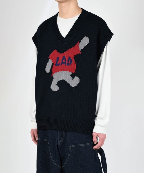LAD MUSICIAN（ラッドミュージシャン）の「VEST（ベスト・メンズ・ブラック×ブルー/ネイビー/ブラック×グレー・44）」の5枚目の写真