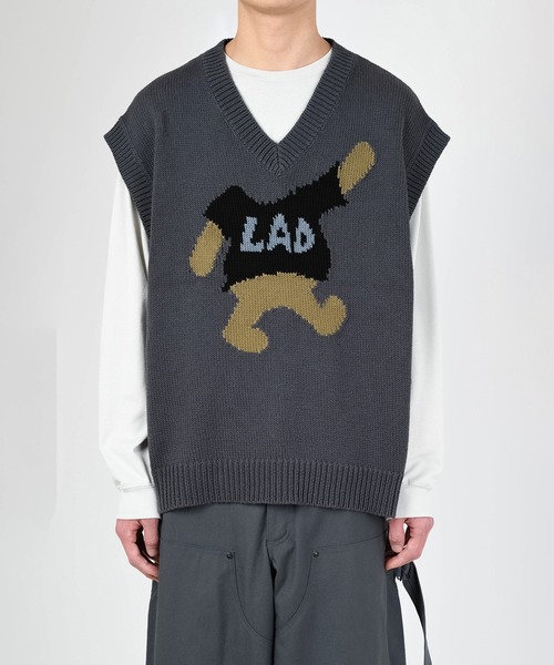 LAD MUSICIAN（ラッドミュージシャン）の「VEST（ベスト・メンズ・ブラック×ブルー/ネイビー/ブラック×グレー・44）」の7枚目の写真