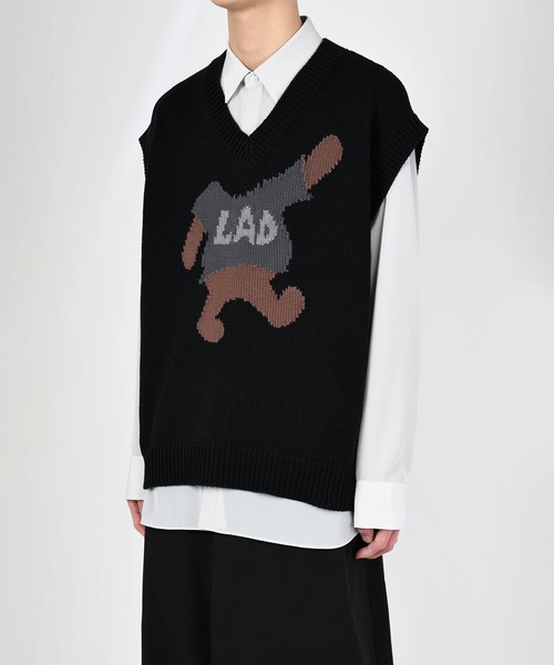 LAD MUSICIAN（ラッドミュージシャン）の「VEST（ベスト・メンズ・ブラック×ブルー/ネイビー/ブラック×グレー・44）」の15枚目の写真