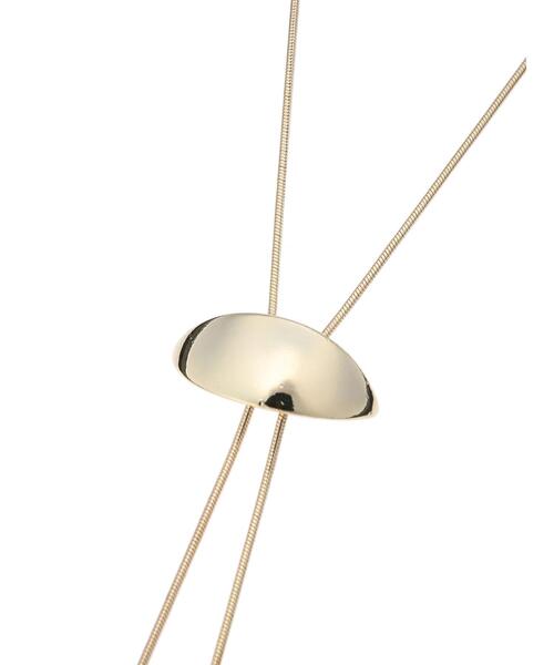 Te chichi（テチチ）の「メタルループタイネックレス（ネックレス・レディース・ゴールド・F）」の3枚目の写真