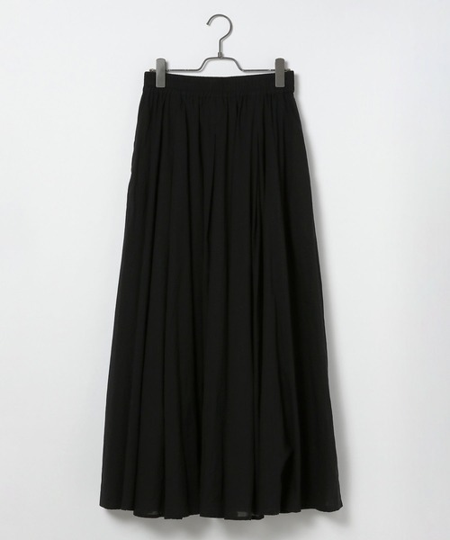 BAYFLOW（ベイフロー）の「コットンフレアスカート（スカート・レディース・アイボリー/ブラック/ピンク/ブルー・MEDIUM/SMALL）」の9枚目の写真